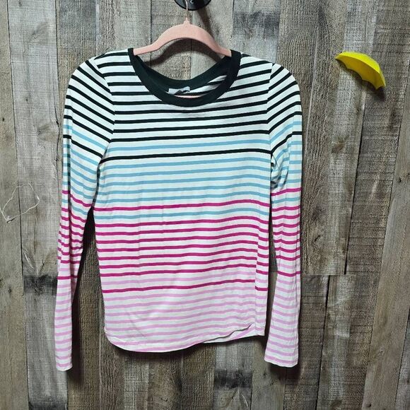 5/$25 COS Multicolor Stripe Basic Tee - Picture 1 of 4